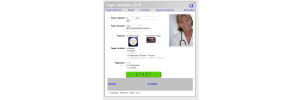 Pager-Software von Alpha11