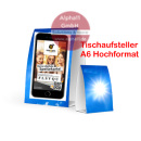Tischaufsteller in A6-Hochformat gedruckt 500 Stück