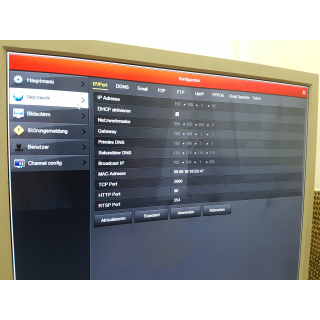 4-Kanal Koax Videoüberwachungsrecorder in Full-HD für AHD/CVI/TVI/Analog Kameras