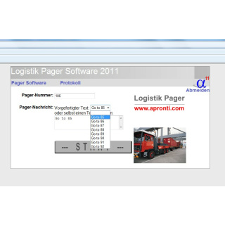 Komplettpaket 10x Text-Pager + 1x Pager-Software + 1xSendestation 1,5 km Reichweite + 1xLadeger&auml;t + Netzteile