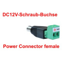 Praktische DC Schraub-Buchse für Kameras 12V, Power Connector female