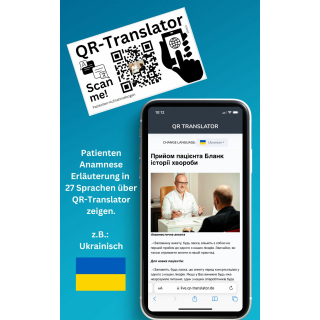 20x QR-Translator QR-Codes für Kliniken mit 20% Rabatt