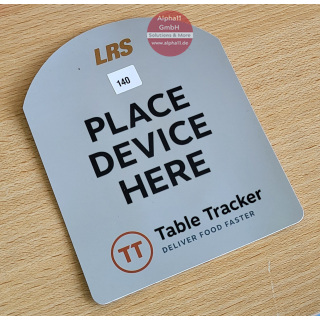 RFID-Label für die TableTracker Tischerkennung, auf Tischoberfläche anzubringen