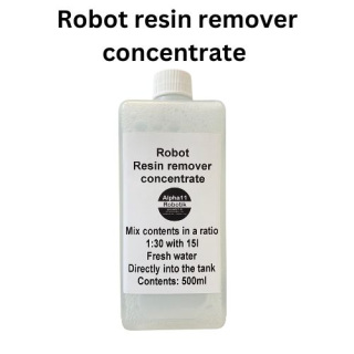 Resin remover concentrate (cleaning agent)  for commercial cleaning robots