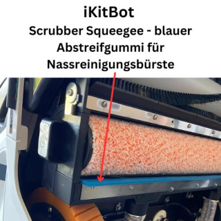 Abstreifgummi blau für Reinigungsbürste nass iKitBot Reinigungs-Roboter