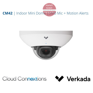 Verkada CM42 Indoor Mini Dome Camera, 5MP, 256GB
