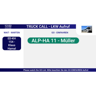 Logistik-/Speditions-/Industrie Aufrufsystem - Komplettpaket 