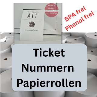Ticket-Rollenpapier Weiß (Bonrolle) Thermo 80m 50 Stück BPA + Phenolfrei