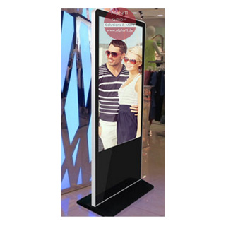 42"-Stand Monitor, sowie integriertem Network Digital Signage System